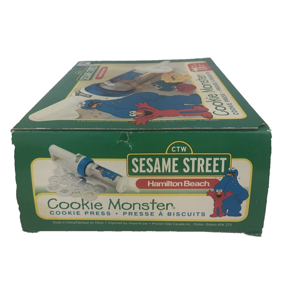 Sesame Street Cookie Monster Cookie Press Hamilton Beach Motorized Vintage 1998 - Picture 4 of 10
